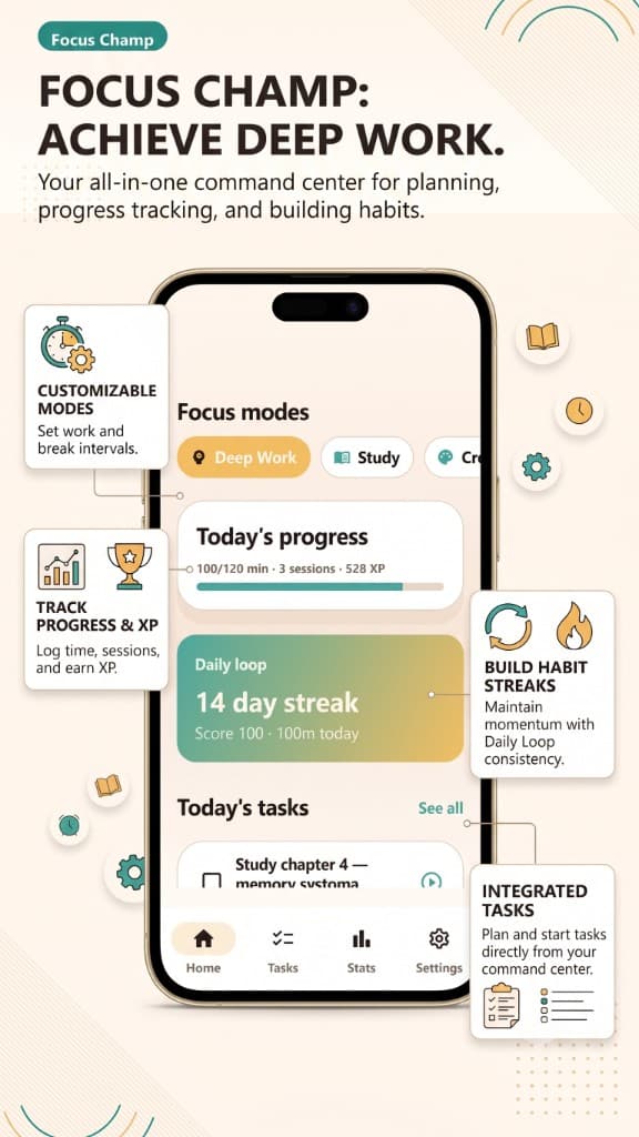 Fovena home screen